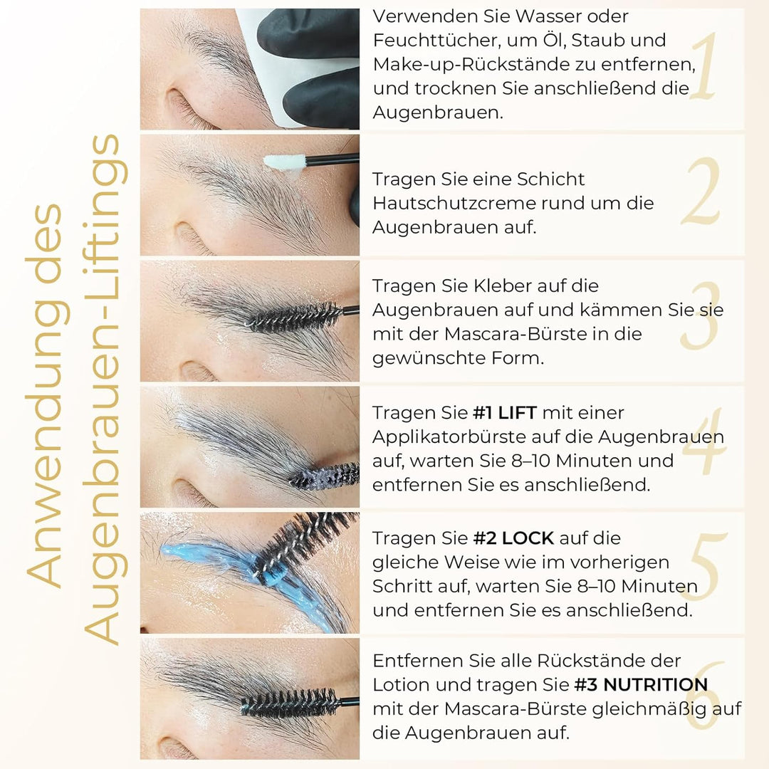 Libeauty Wimpernlifting Set, Korean Style Lash Lifting Set für natürlichen Schwung, hält 4–6 Wochen,