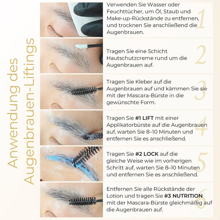 Libeauty Wimpernlifting Set, Korean Style Lash Lifting Set für natürlichen Schwung, hält 4–6 Wochen,