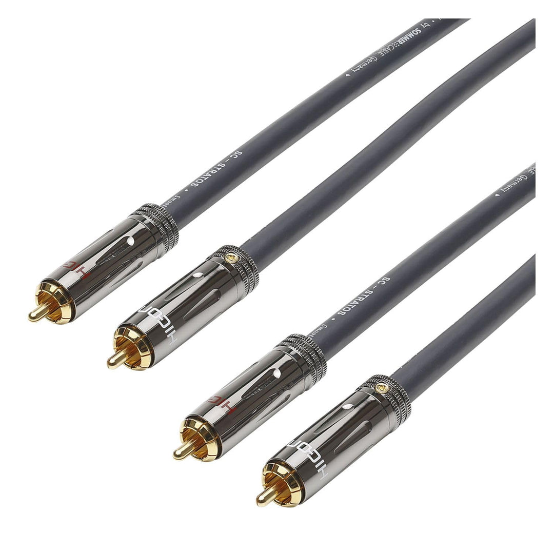 HICON 50cm Stereo NF- Phonokabel SC- Stratos by SOMMER CABLE Referenz- Cinchkabel 0,34 mm² 0,5m - ST