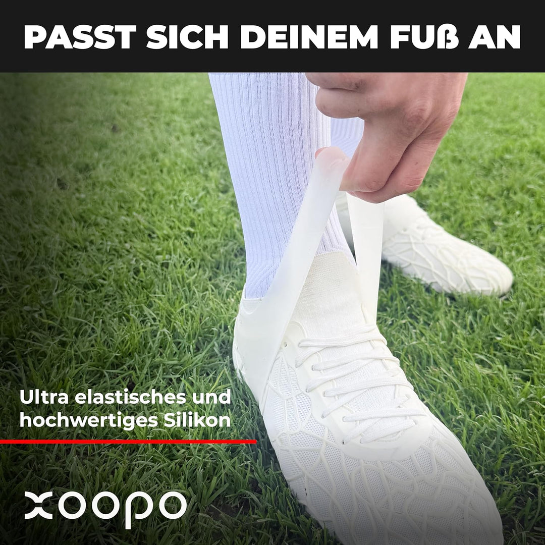 XOOPO Power Band Silikonband für Fussballschuhe (1 Paar) - Ultra elastisch für perfekten Sitz - Mehr