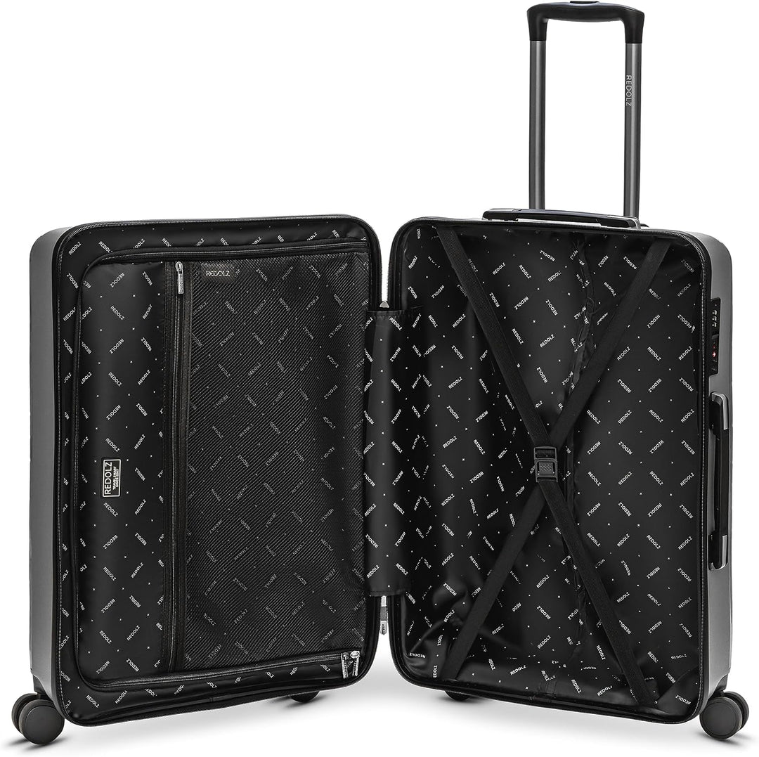 REDOLZ Essentials 05 Hartschalen Check-in Koffer | Mittelgrosser M Trolley 44 x 26 x 67 cm aus hochw