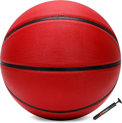 AND1 Fantom Gummi-Basketball und Pumpe, offizielle Grösse, für Basketballspiele im Innen- und Aussen