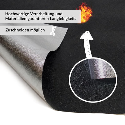 FireMat AHV Edition 100x50cm Die feuerfeste Brandschutz- und Sicherheitsunterlage für Gewerbe und Pr