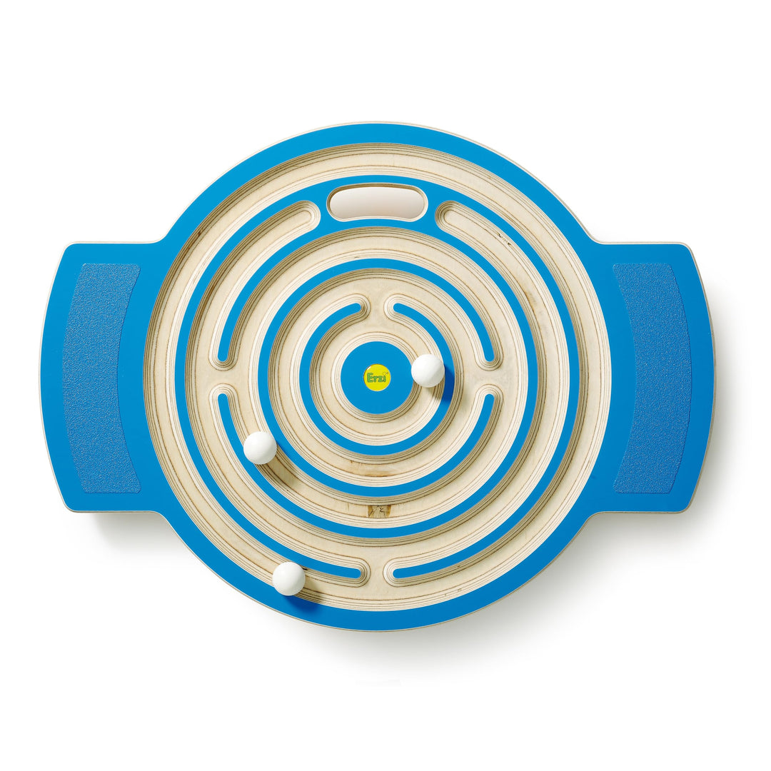 Erzi 46372 Trackboard Labyrinth aus Holz, Fördert Geschicklichkeit und Balance Mehrfarbig, Mehrfarbi