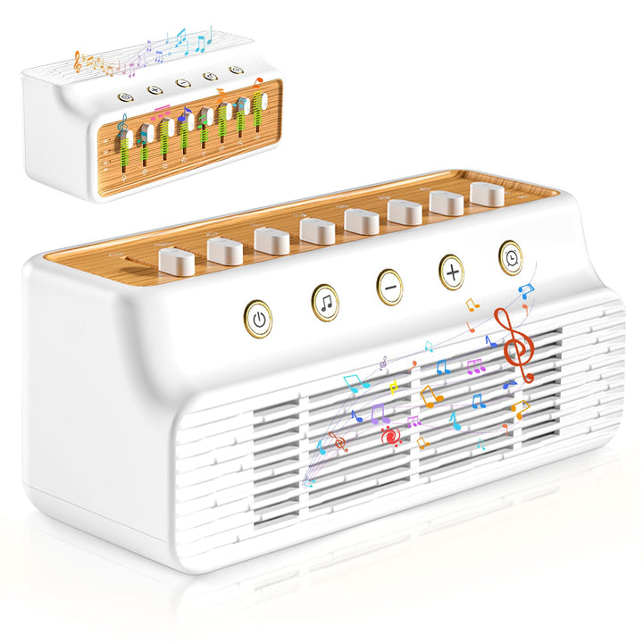 White Noise Machine, Tragbares Weisses Rauschen Schlaf Sound Gerät mit 8 Natürlichen Klängen, Tragba