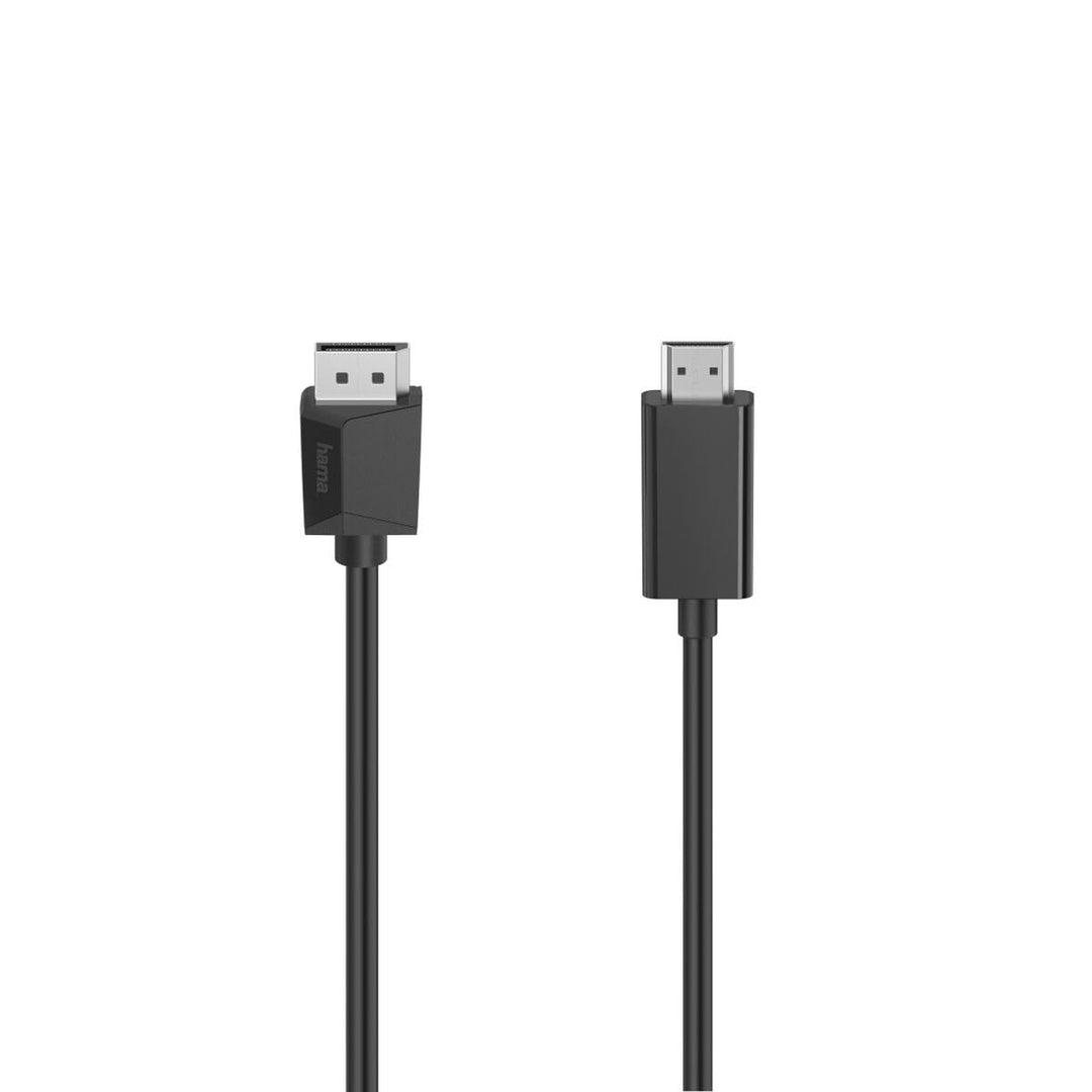 Hama HDMI-Kabel - DisplayPort (DisplayPort, 4K, Adapter, Ultra HD, 1,5m) schwarz