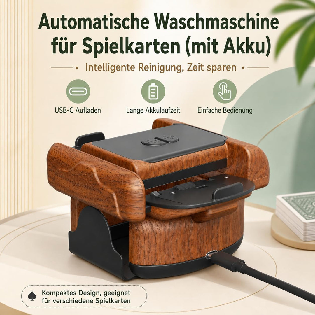 Kartenmischmaschine Elektrische, USB Kartenmischer mit Akku 1200mah | Automatischer Mischmaschine Ka
