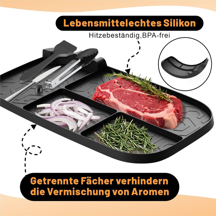 Ninja Heissluftfritteuse Zubehör für Ninja AF400EU AF500EU AF451EU 9,5L-10,4L, Airfryer Zubehör Aufb