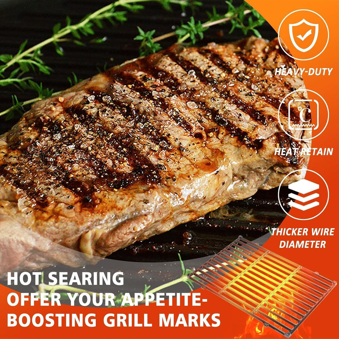 Denmay 7638 44,5 x 30,3cm Grillrost Gusseisen für Weber I & II Spirit E/S 310, 320, 330 Classic (mit