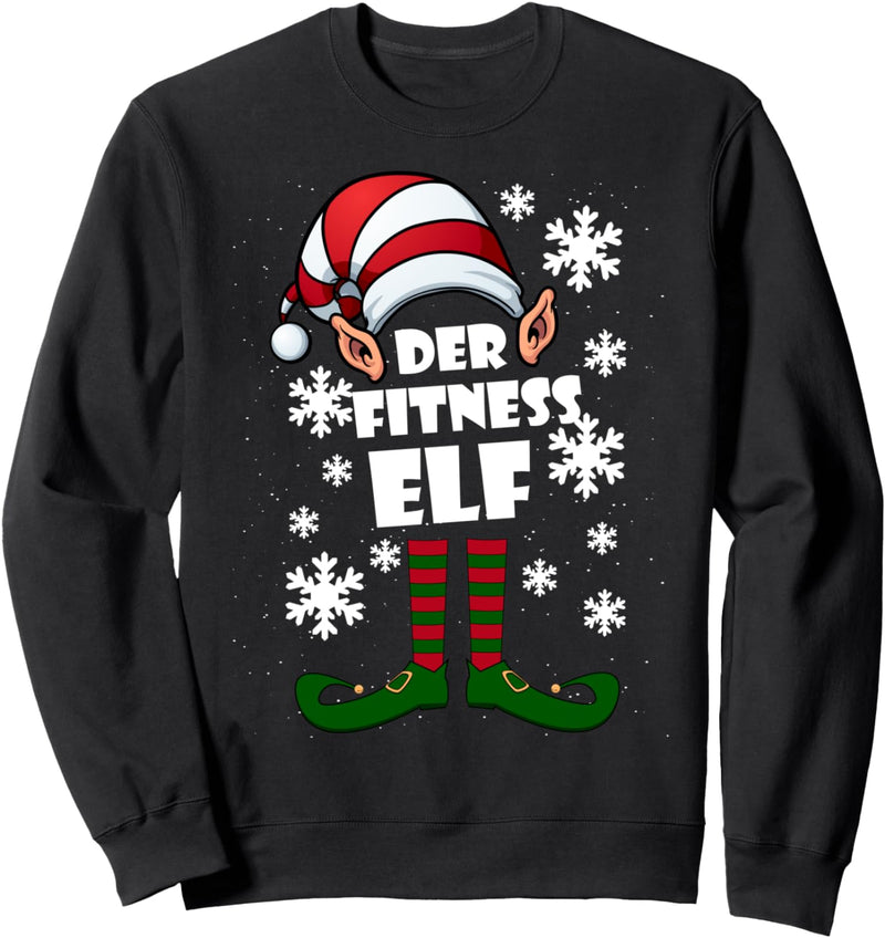 Fitness Elf - Partnerlook Elfen Weihnachten Gym Christmas Sweatshirt