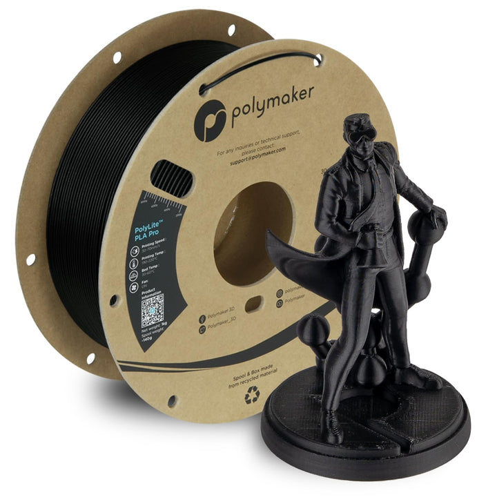 Polymaker PolyLite PLA PRO Schwarz - 1.75mm - 1kg Schwarz 1,75mm, Schwarz 1,75mm