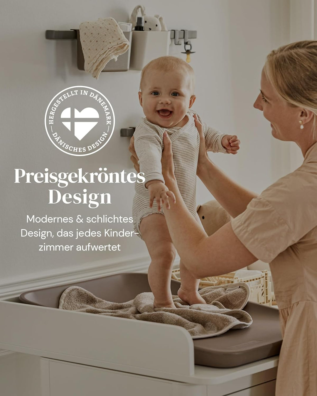 Leander Wickelauflage Matty mocca - braun - brown