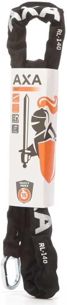 Axa 2231022715 - Kettenschloss Kettenschloss Schwarz 140 cm & M-Wave SPY Space Fahrradspiegel, schwa