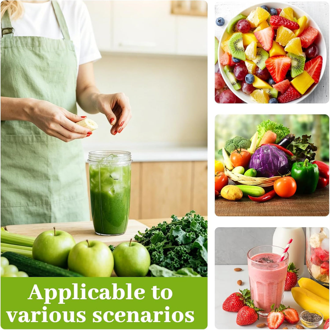 2-Pack 24Oz Ersatzbecher für Mixer 680ml, Mixer-Becher Ersatzteile Zubehör | Smoothie-Becher, Zubehö