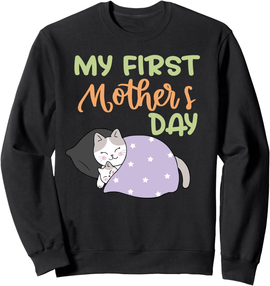 Mein erster Muttertag Netter Katzenmutter-Muttertag Sweatshirt