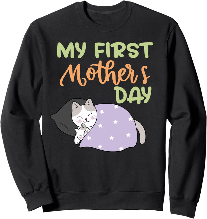 Mein erster Muttertag Netter Katzenmutter-Muttertag Sweatshirt