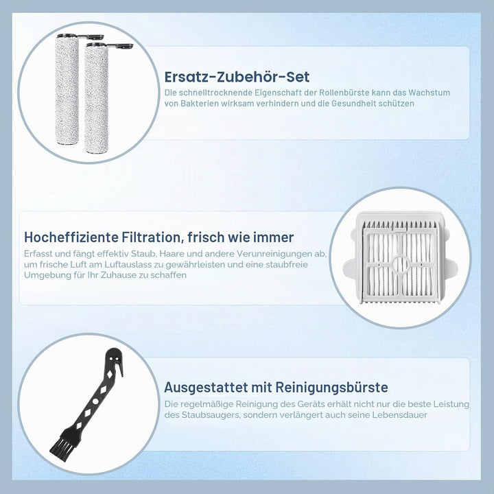 Bürstenrolle Filter Ersatzteile für Roborock F25 / F25 ACE/RT/LT/ALT/GT/XT/ACE Combo/Combo/BX/Ultra/