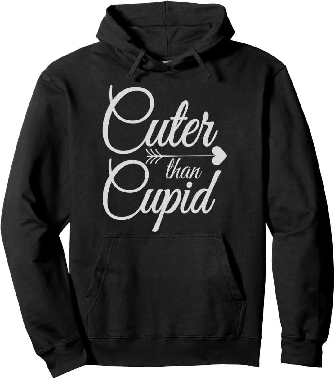 Cuter Than Cupid Kids Valentines Pullover Hoodie