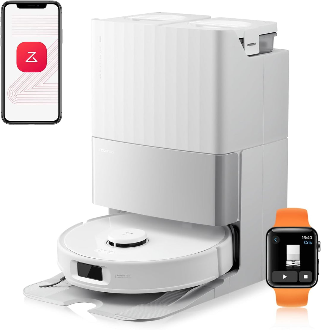 roborock Qrevo Edge S5A Saugroboter mit Wischfunktion,Dual Anti-Tangle-System,18.500Pa,FlexiArm Desi