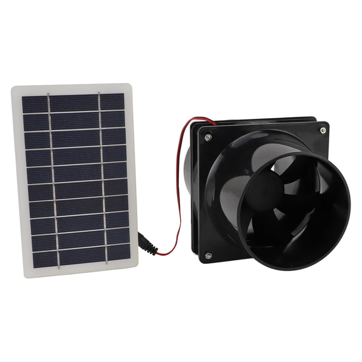 Solarbetriebener Abluftventilator, 10 W, 12 V, Solarbetriebener Abluftventilator Runde Rohre, ABS-So