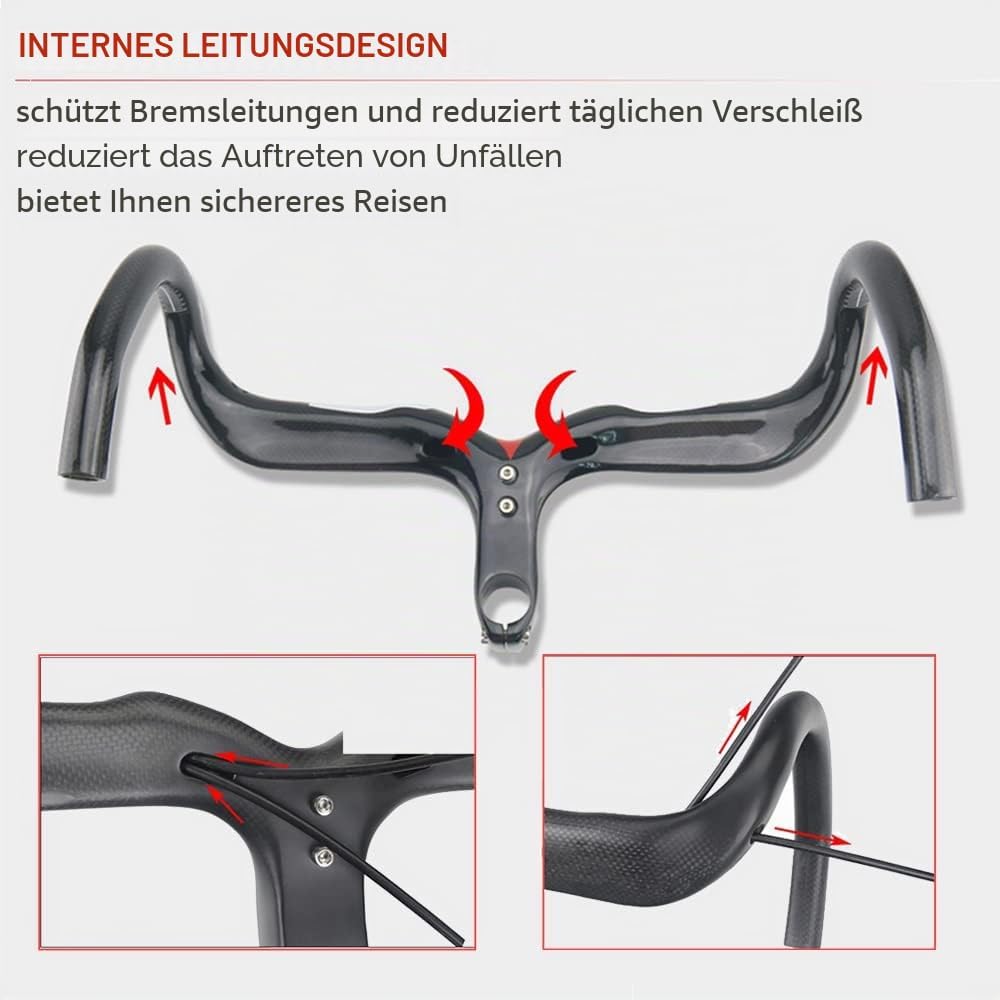 lenker mit vorbau rennrad carbon 1-1/8" RXL SL carbon aero rennrad lenker integrierter vorb 3K matt