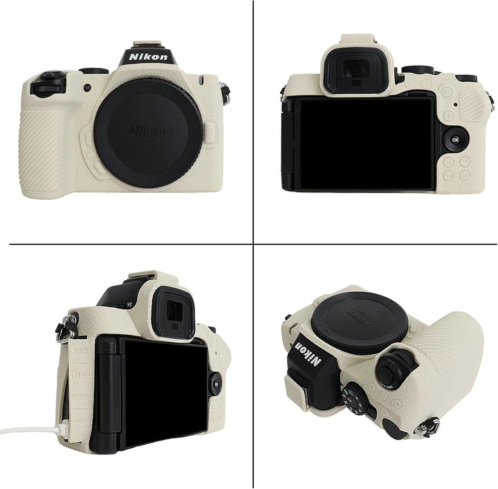 Rieibi Z50II Schutzhülle, mattiertes Silikon, Schutzhülle für spiegellose Nikon Z50II, Ganzkörper-Ka