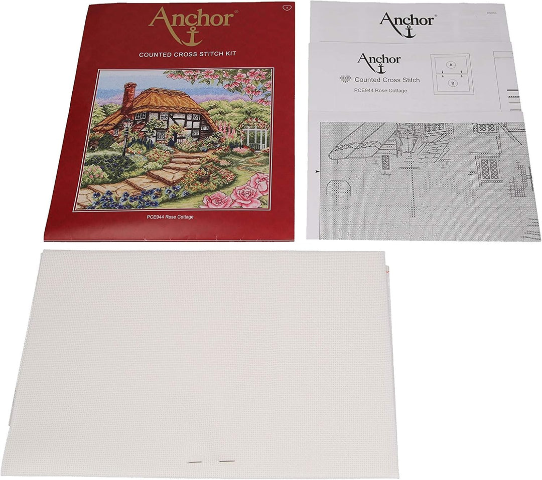 Anchor Kreuzstich-Set, 100% Baumwolle, Mehrfarbig, 29x42cm