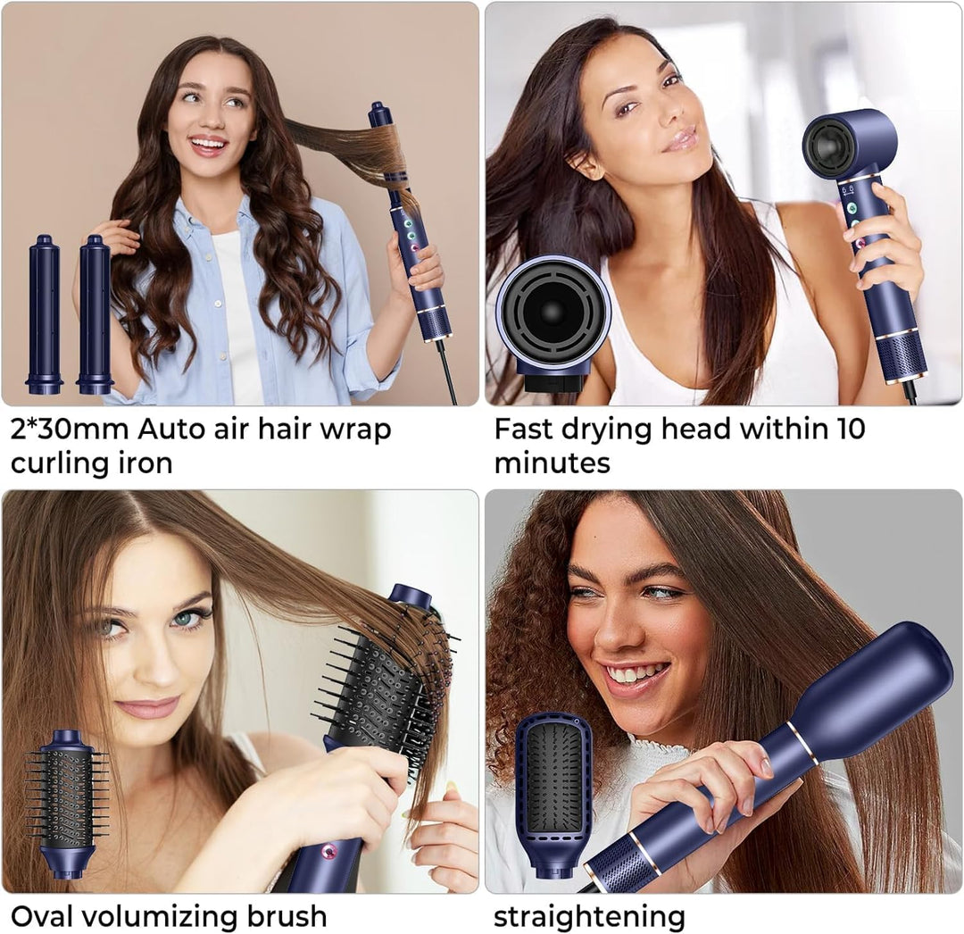 Hair styler 5 in 1 Haarstyler mit 320 Millions lonic air Styler Set, 20m/s Luftstrom, 110,000 RPM Ha