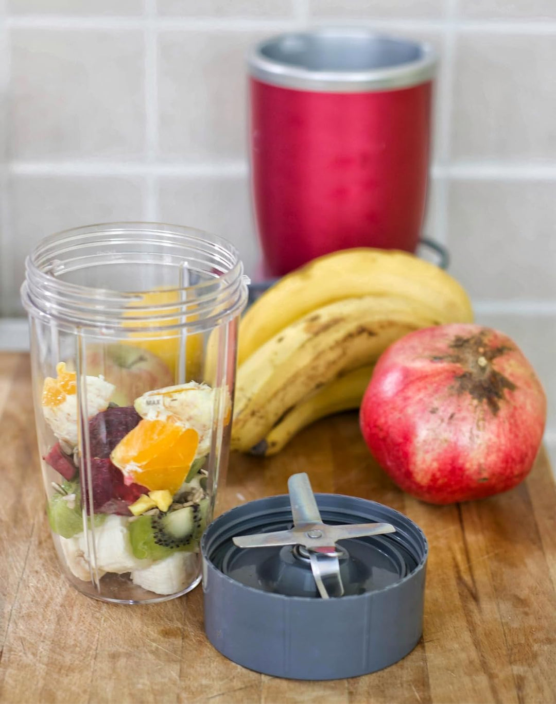 QWORK® 2er-Pack 32OZ Entsafterbecher Ersatzteile Kompatibel mit NutriBullet Elektrischer Mixer 900W