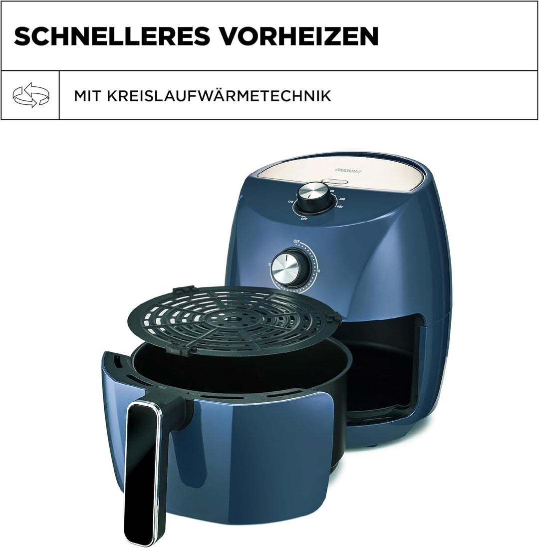 Crux 3,5 l manuelle Heissluftfritteuse, schnelleres Vorheizen, schnelles Frittieren ohne Öl, spülmas