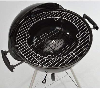 GrillChef by LANDMANN Holzkohle-Kugelgrill, 92 cm | Emaillierter Deckel und Feuerschale, Ascheauffan