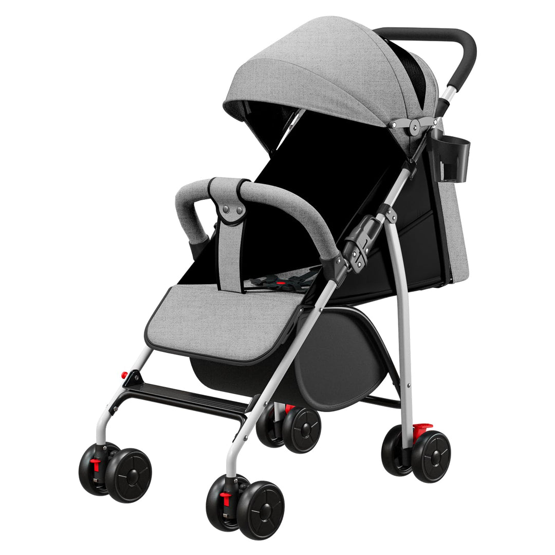 Kompakter Kinderwagen, 0 bis 4 Jahre (30 kg max), leicht (4,10 kg), Buggy für Babys, Komfort, faltba