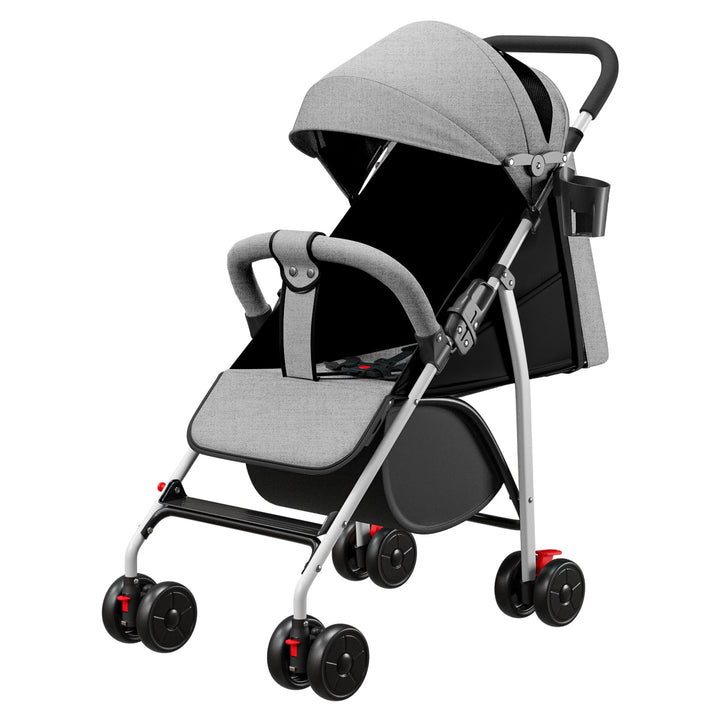 Kompakter Kinderwagen, 0 bis 4 Jahre (30 kg max), leicht (4,10 kg), Buggy für Babys, Komfort, faltba