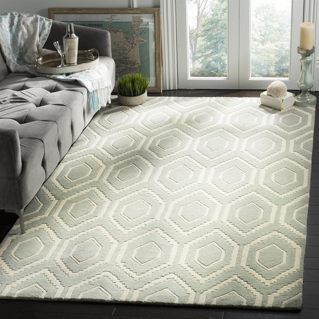 SAFAVIEH Zeitgenössische Teppich für Wohnzimmer, Esszimmer, Schlafzimmer - Chatham Collection, Kurze