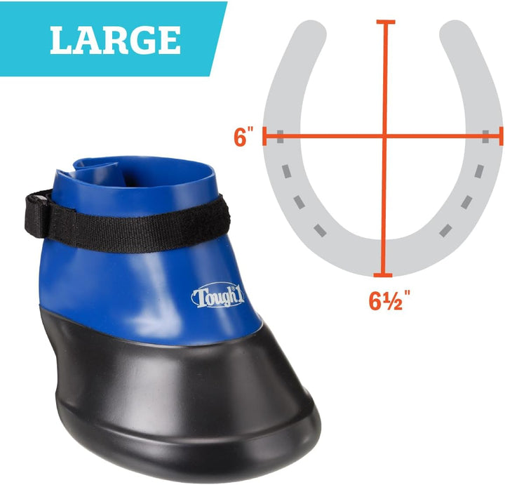 Tough 1 Hoof Saver Boot Large Königsblau, Large Königsblau