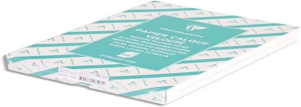 Clairefontaine 96507C Transparentpapier Ries, 500 Blatt, Din A4, 21 x 29.7 cm, 90/95 g Packung, tran