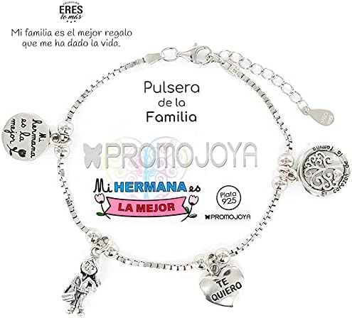 Du bist lo ma Damen Armband Familie Schwester Silber