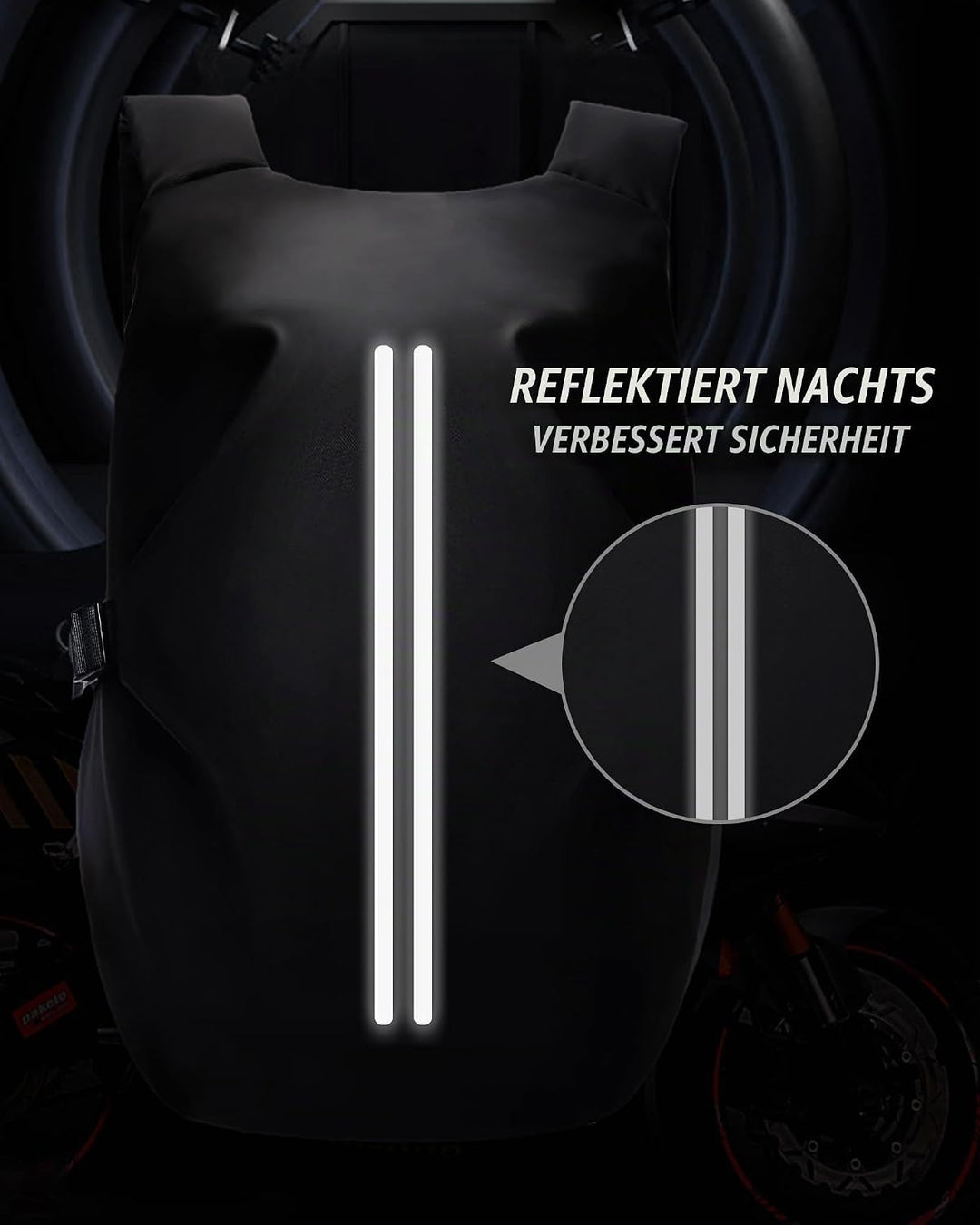 Motorradrucksäcke für Herren, wasserdichter Helmrucksack, Motorradzubehör, Laptoptaschen, Reiserucks