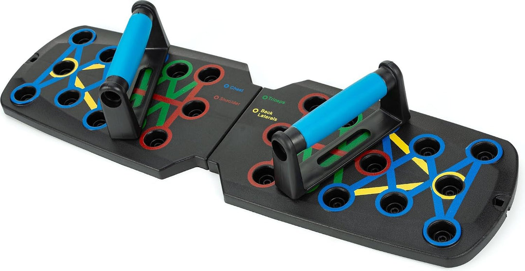 Gymtek Faltbare Liegestütze Brett - Push Up Board mit Liegestützgriffe für Ganzkörper-Training & Eff
