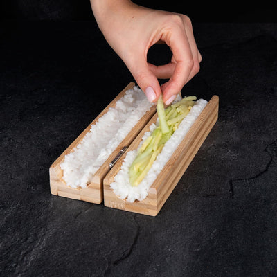 Sushi Maker Set-Sushi Set zum Selber Machen - Sushi Roller Bazooka -Sushi Kit -Bambusmatte Rollmatte