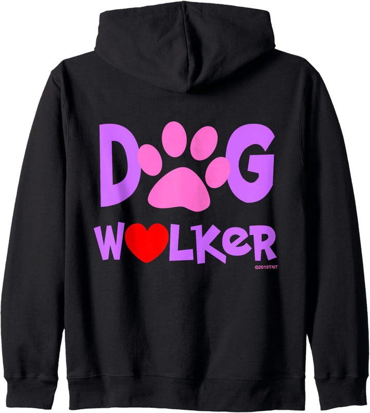 Dog Walker Paw Print With Heart Kapuzenjacke