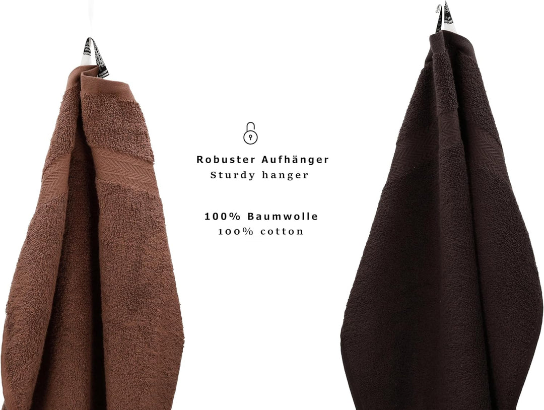 Betz 10-TLG. Handtuch-Set Premium 100% Baumwolle 2 Duschtücher 4 Handtücher 2 Gästetücher 2 Waschhan
