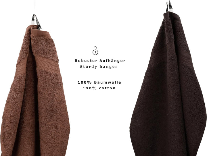 Betz 10-TLG. Handtuch-Set Premium 100% Baumwolle 2 Duschtücher 4 Handtücher 2 Gästetücher 2 Waschhan