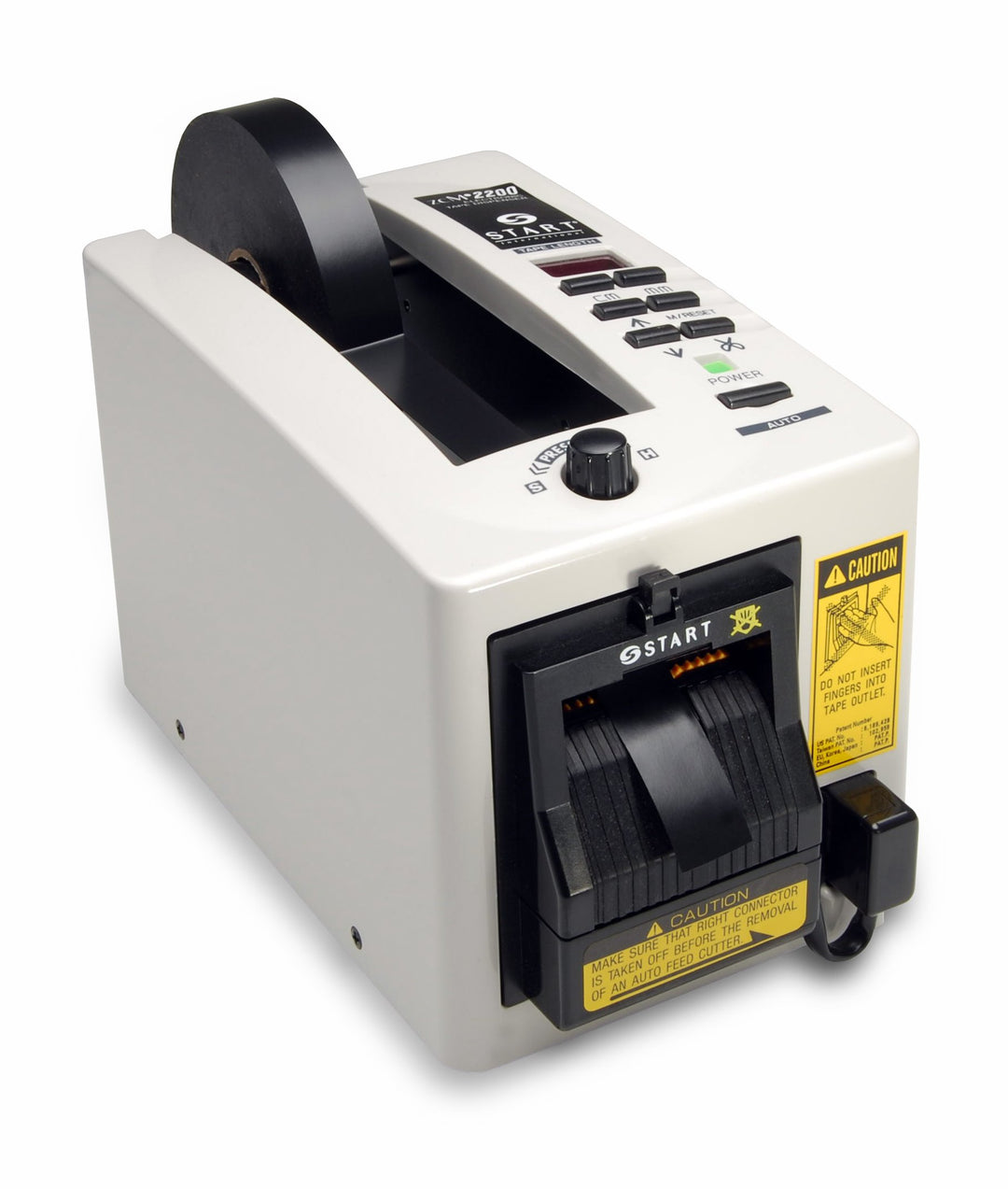 START International ZCM2200-2EU Elektrischer Bandabroller mit Schneidkopf, Schutzvorrichtung und 3 p