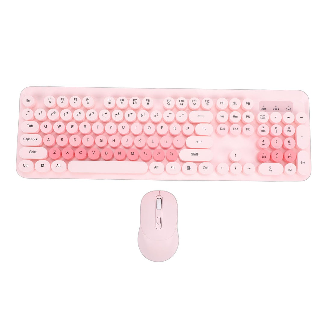 Topiky Kabellose Schreibmaschinen-Tastatur und Maus-Kombination, Retro-Büroset mit 104 Tasten in Vol