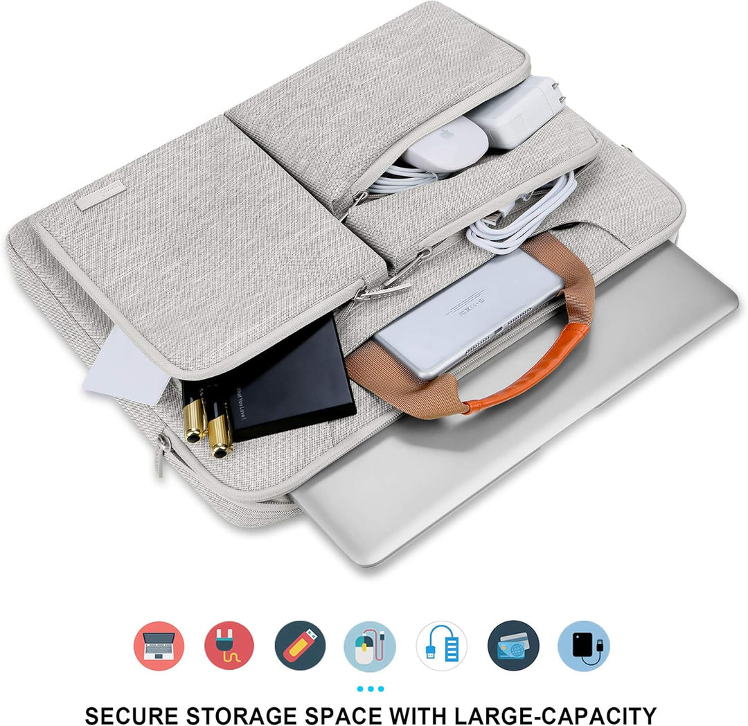 Lacdo 360° Rundumschutz Laptoptasche Hülle für 16 Zoll Neu MacBook Pro M3 Pro Max/M2 M1 Pro/Max 2023