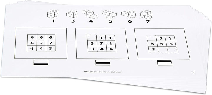 Betzold - Soma-Würfel-Karteien - Ergänzungsmaterial Räumliches Denken Mathematik Kartei 4, Kartei 4