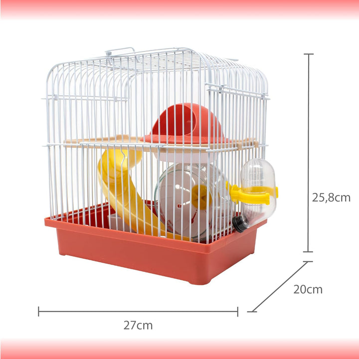 ICA ham15 Käfig Play Garden Metall gross gerade L 19 x B 19 x H 19 cm, L 19 x B 19 x H 19 cm