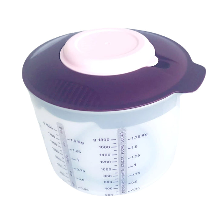 Tupperware Backen Rühr-Mix Messbecher Candy 2,0 L Rührbecher Backhelfer D216 brombeere lila rosa wei