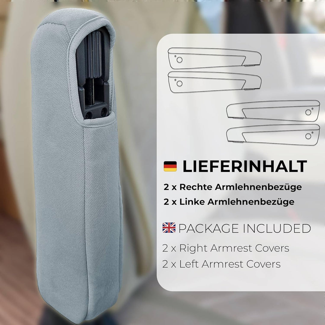 BREMER SITZBEZÜGE Wohnmobil Armlehnenbezug Typ 1 für FIAT Ducato, Boxer, Jumper Armlehnenbezug Typ 1